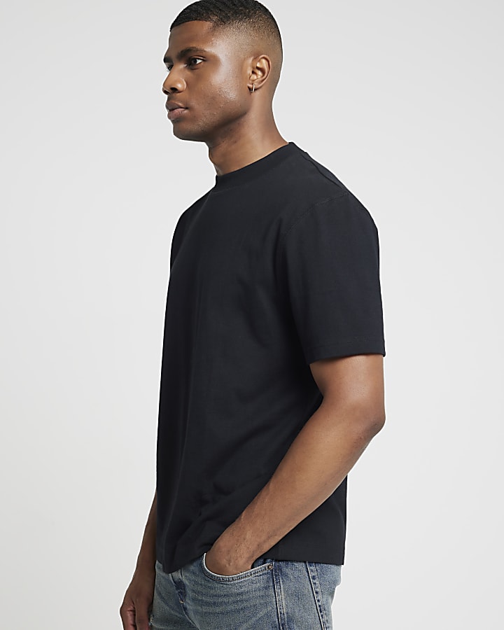 Black regular fit RI Studio T-Shirt