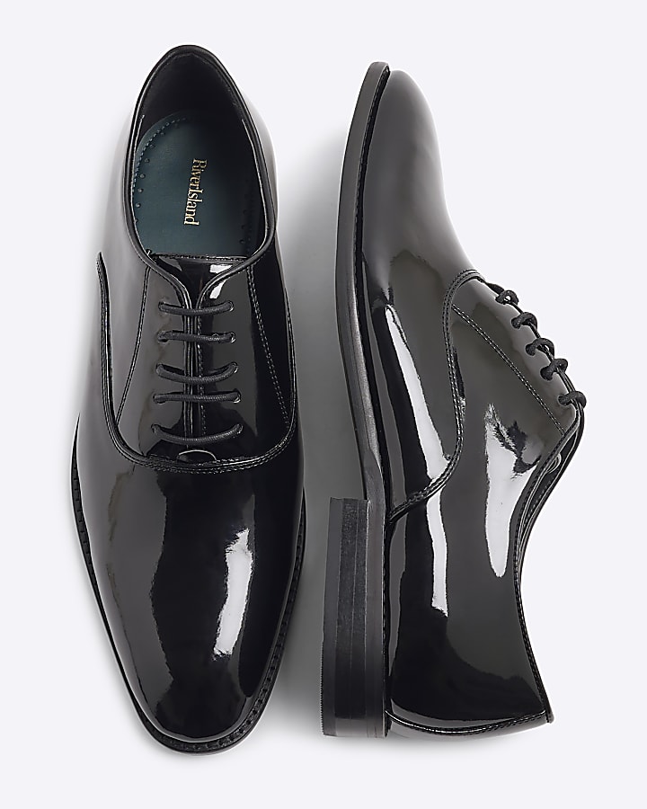 Black Patent Oxford Shoes