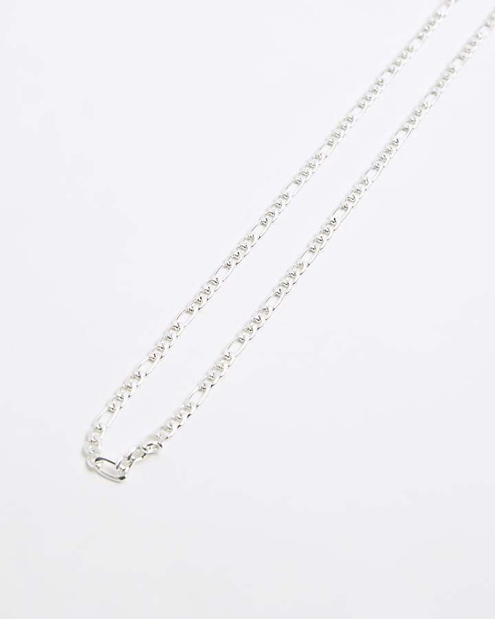 Silver colour chain necklace