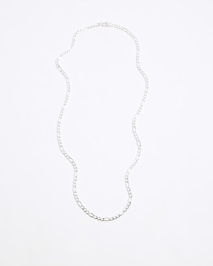 Silver colour chain necklace