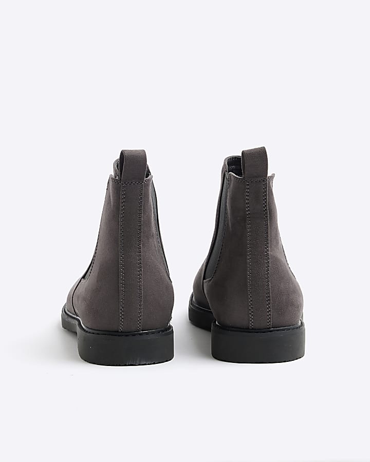 Grey Chelsea Boots