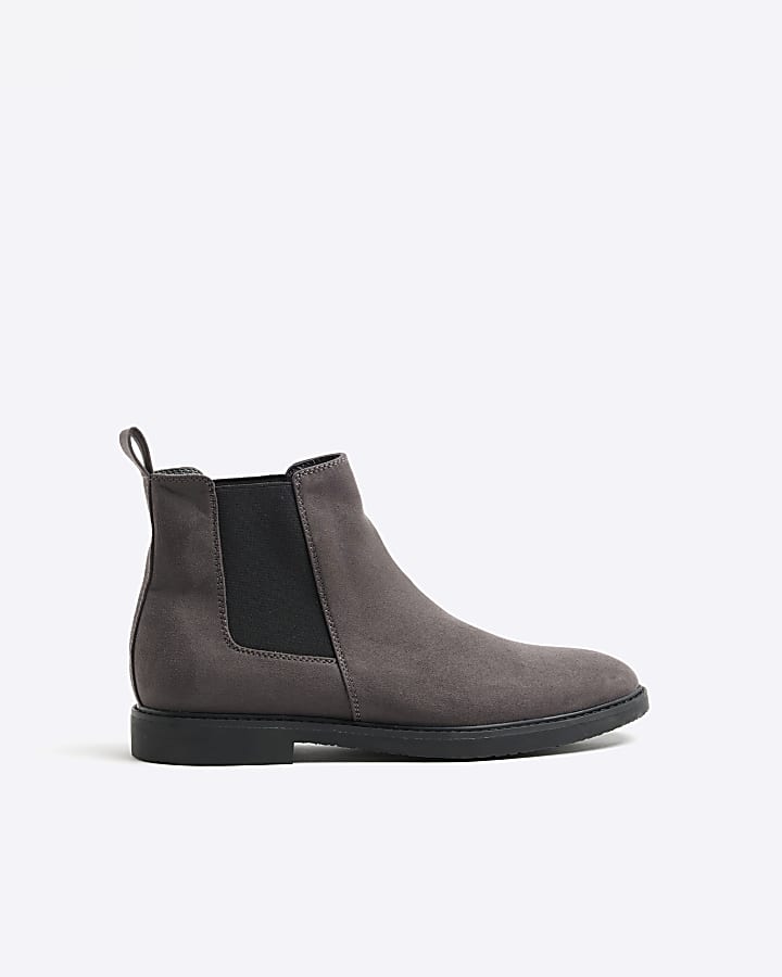 Grey Chelsea Boots