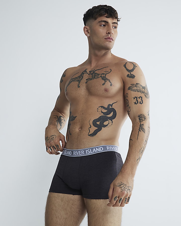 Grey 4 Pack Textured RI Trunks