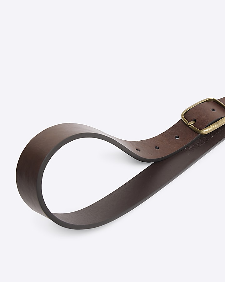 Brown Slim Belt