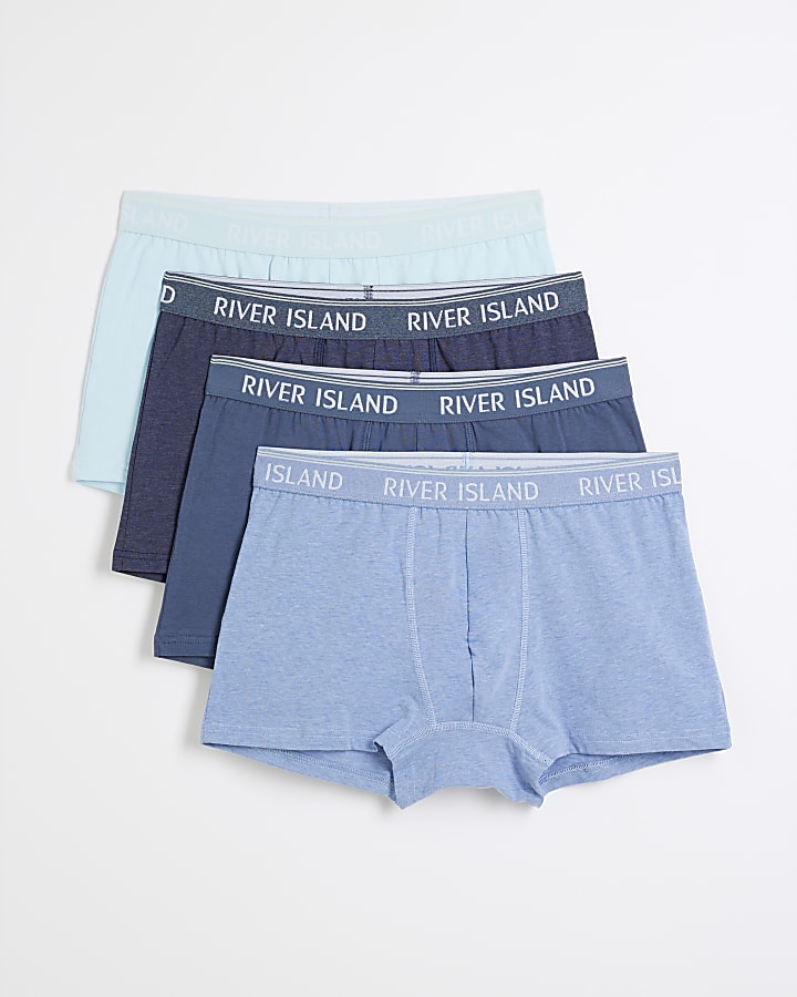 Blue 4 Pack Tipped Trunks