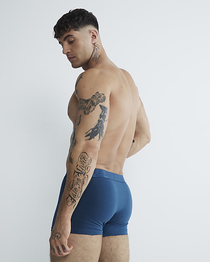 Blue 4 Pack Double Tipped Trunks