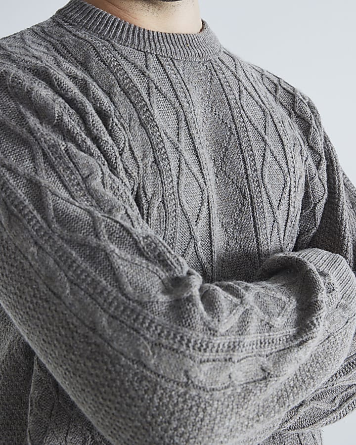 Stone Cable Knit Jumper