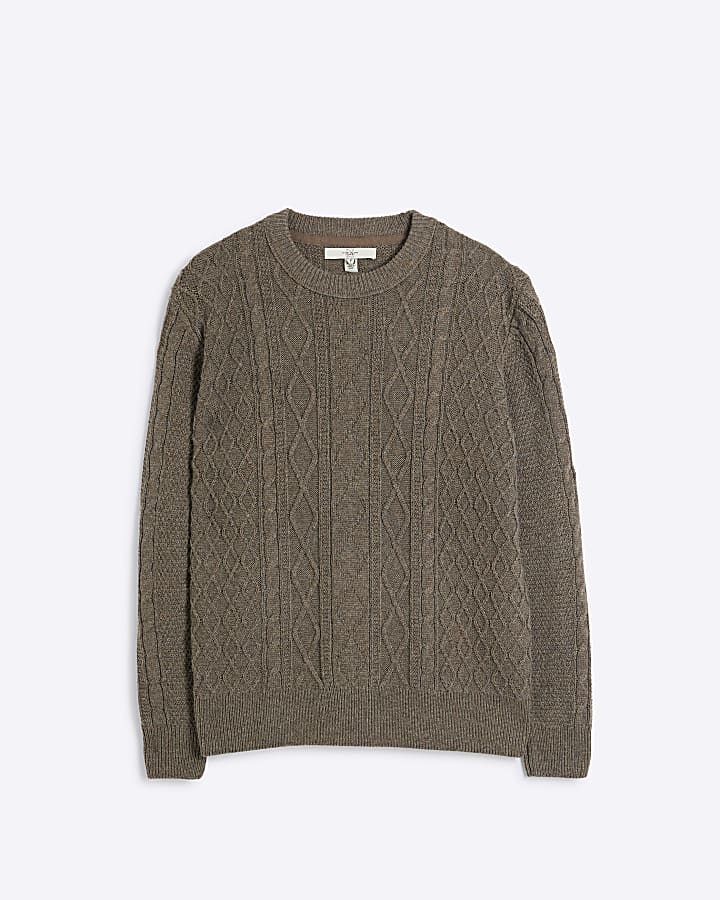 Stone Cable Knit Jumper