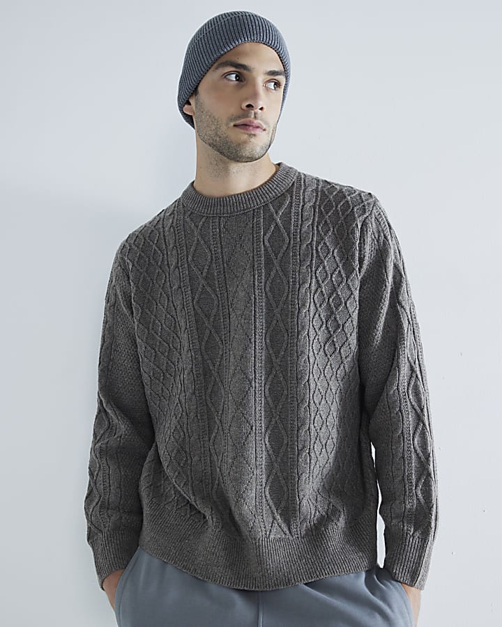 Stone Cable Knit Jumper