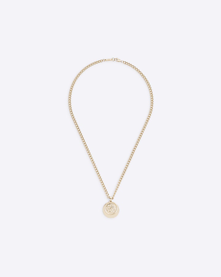 Gold colour coin necklace