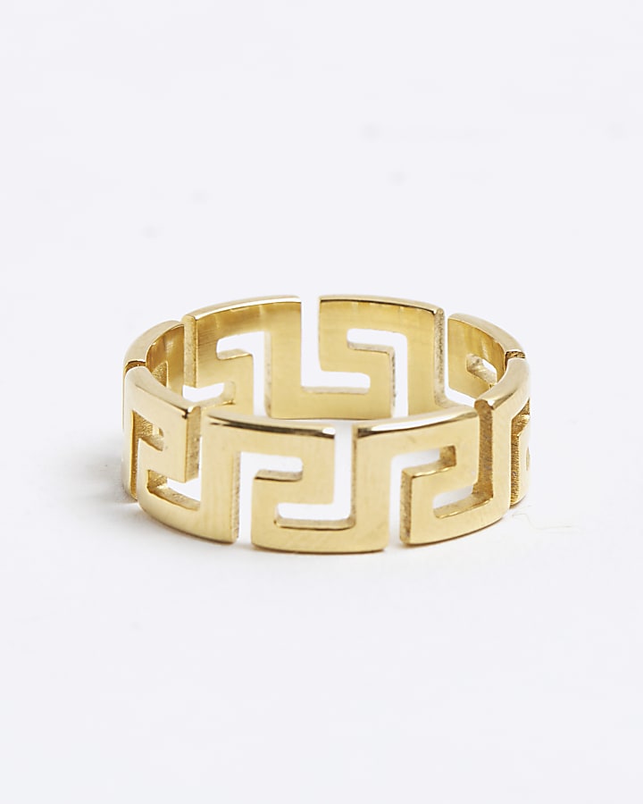 Gold cut out ring