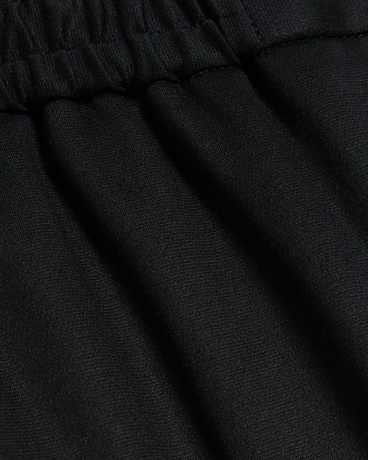 Black Elasticated Stretch Smart Joggers
