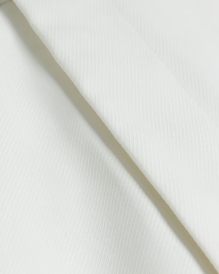 White tuxedo trousers