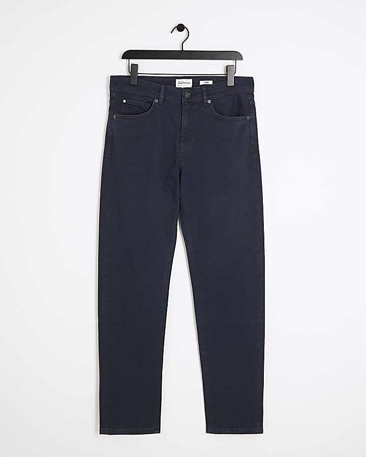 Dark blue slim fit jeans