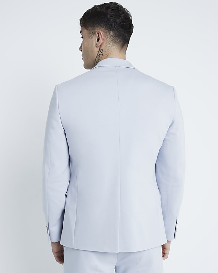 Blue Slim Fit Suit Jacket