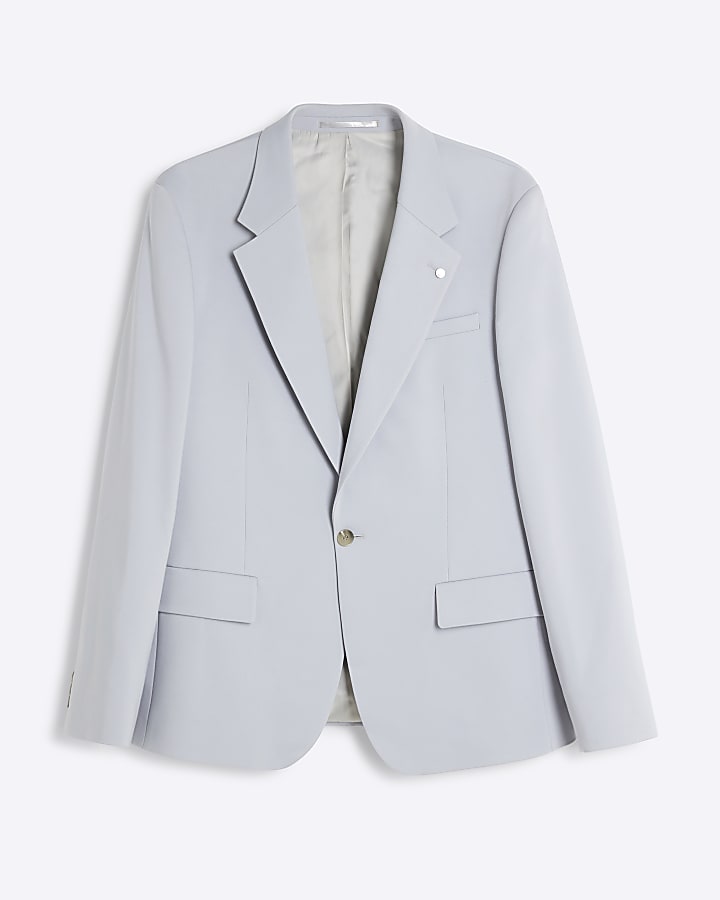 Blue Slim Fit Suit Jacket