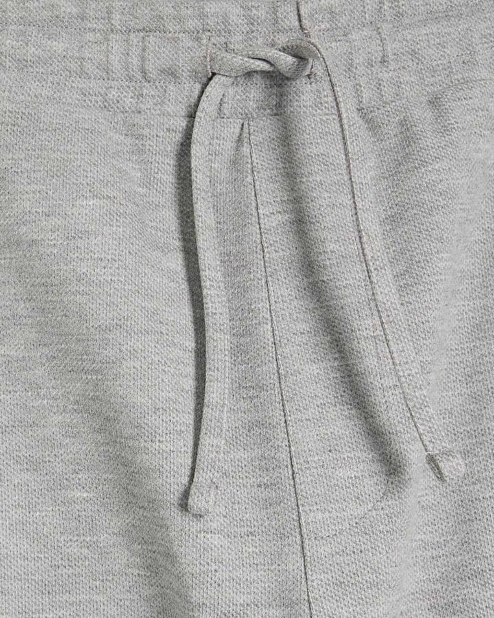 Grey slim fit cargo shorts