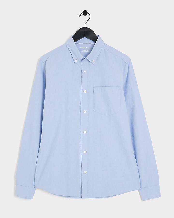 Blue Regular Fit Oxford Shirt