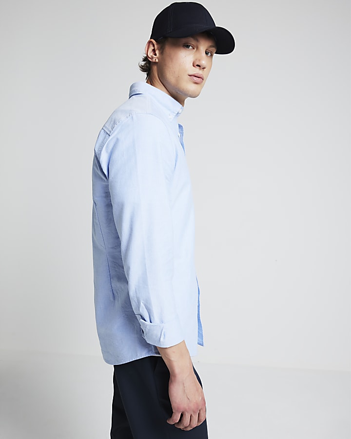 Blue Regular Fit Oxford Shirt