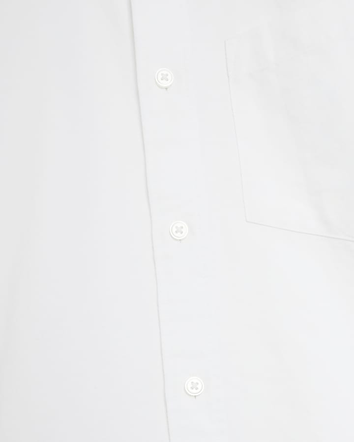 White Regular Fit Oxford Shirt