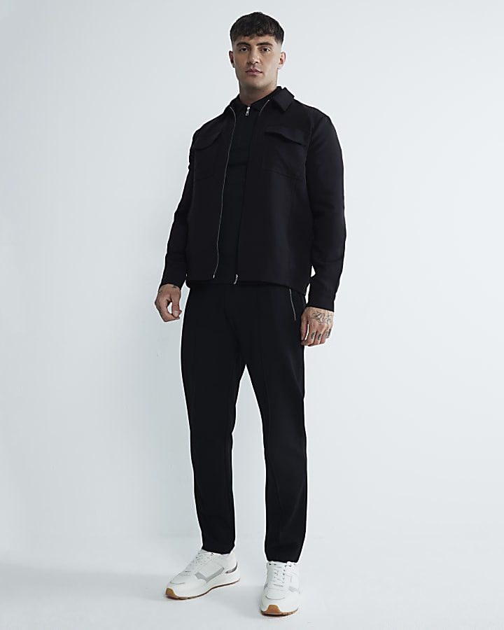 Black Ponti Overshirt