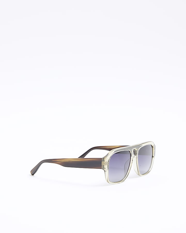 Green Aviator Premium Acetate Sunglasses​