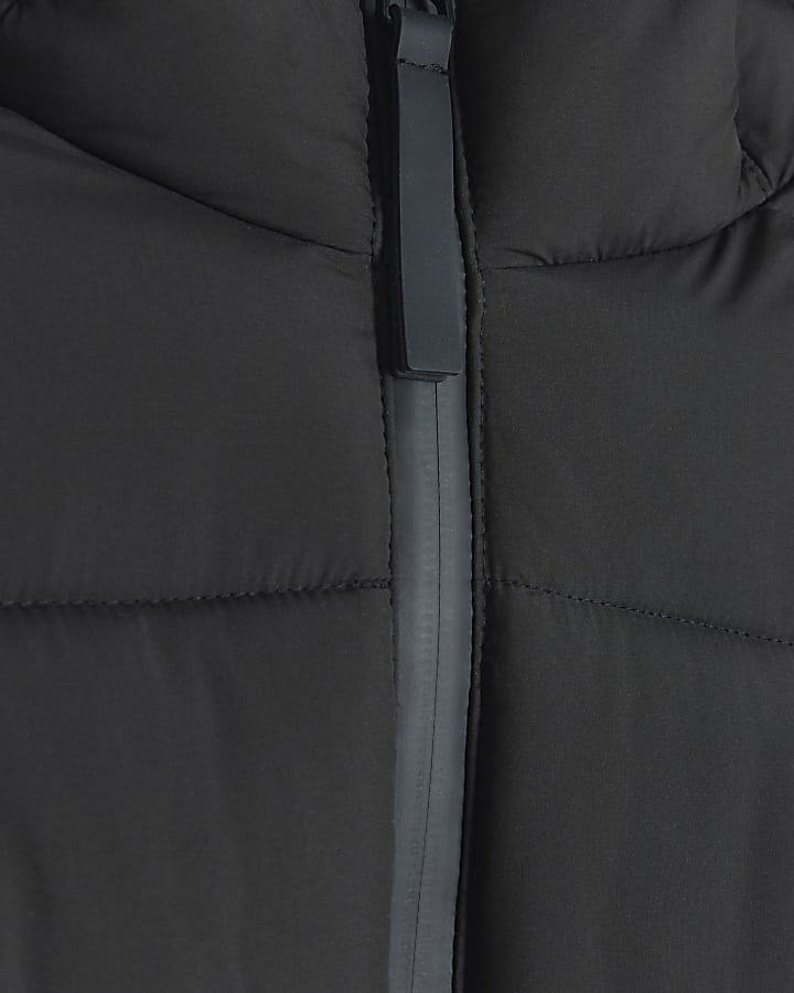 Black Hooded Padded Jacket