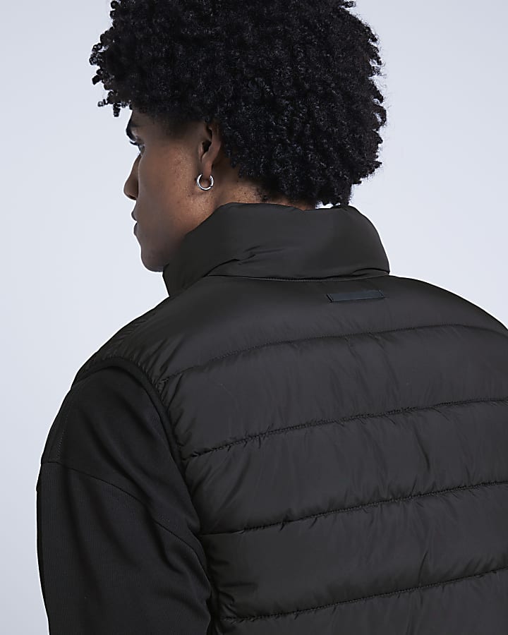 Black Quilted Gilet