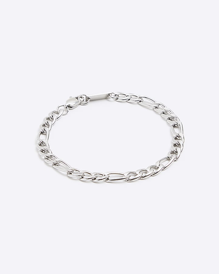 Silver colour chain bracelets