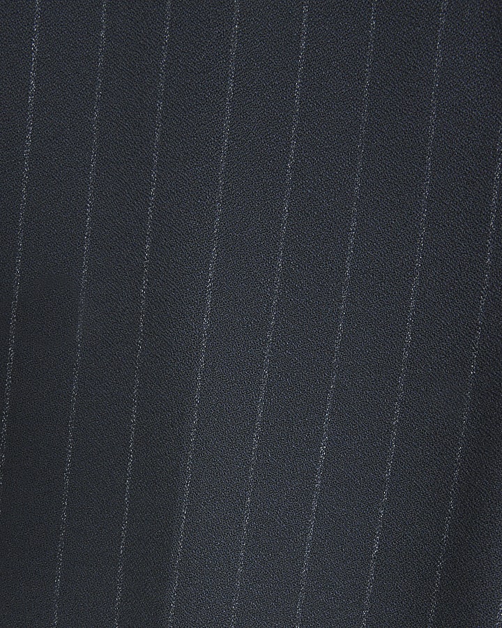 Navy slim fit pinstripe suit trousers