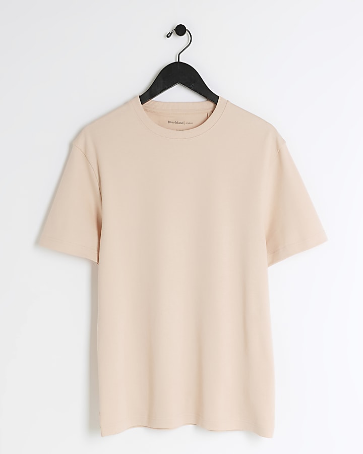 Pink RI Studio slim fit t-shirt