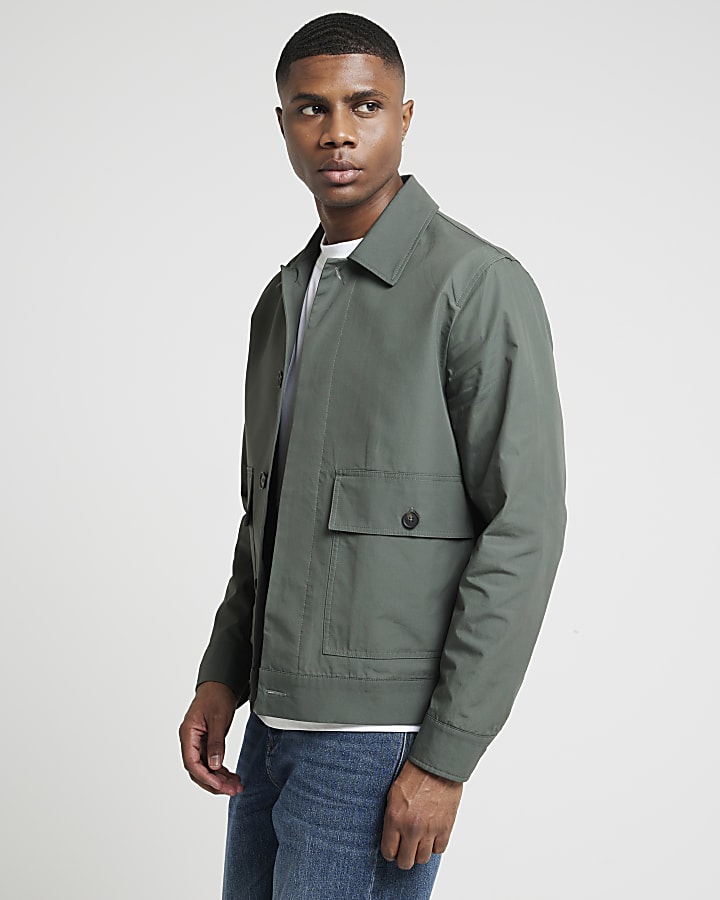 Green Regular Fit Smart Chore Jacket