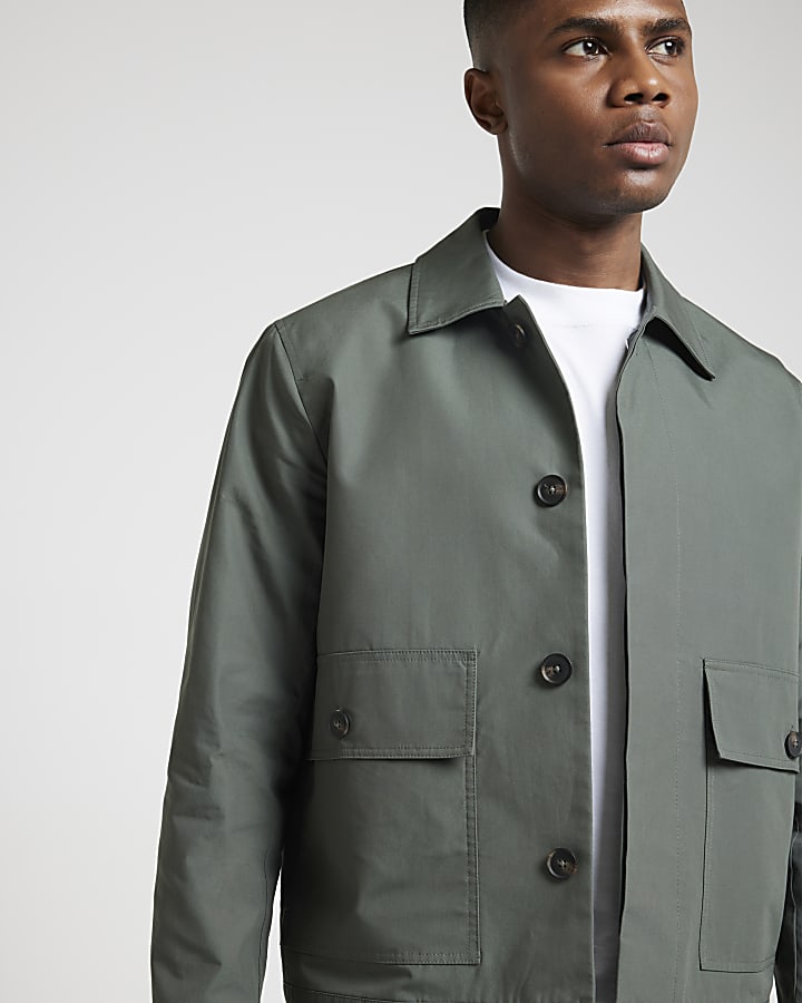Green Regular Fit Smart Chore Jacket