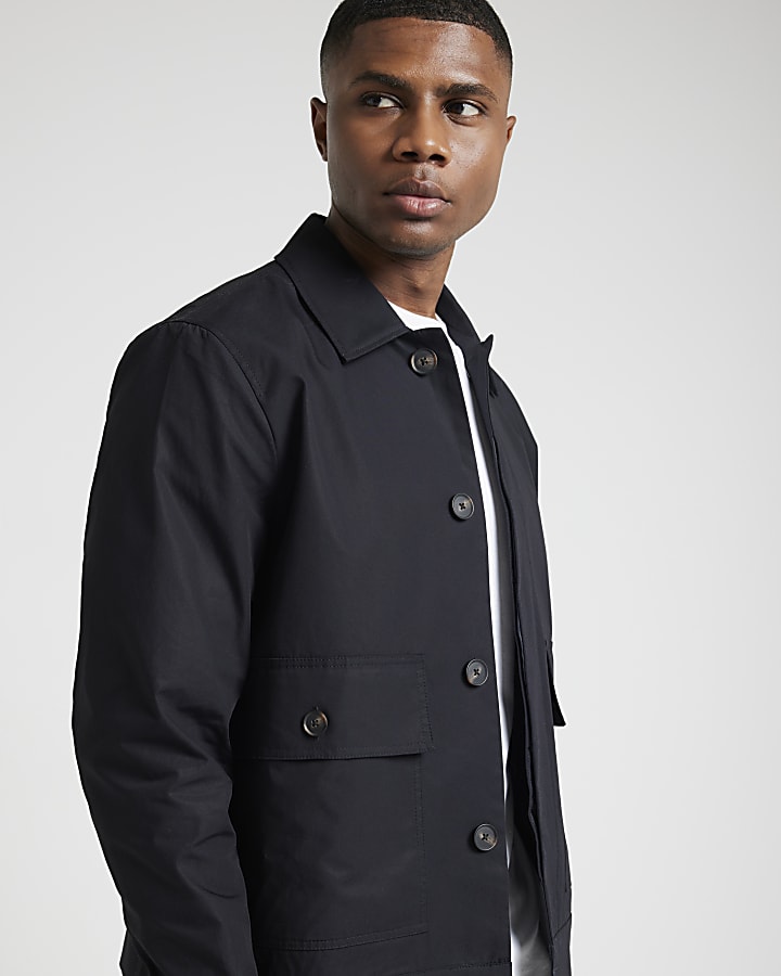 Navy Regular Fit Smart Chore Jacket