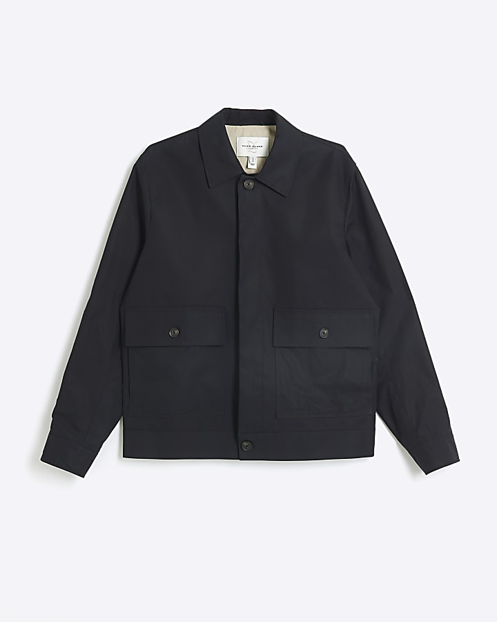 Navy Regular Fit Smart Chore Jacket