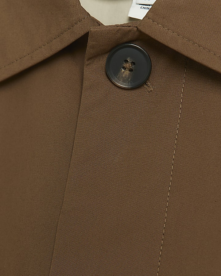 Brown Regular Fit Smart Chore Jacket