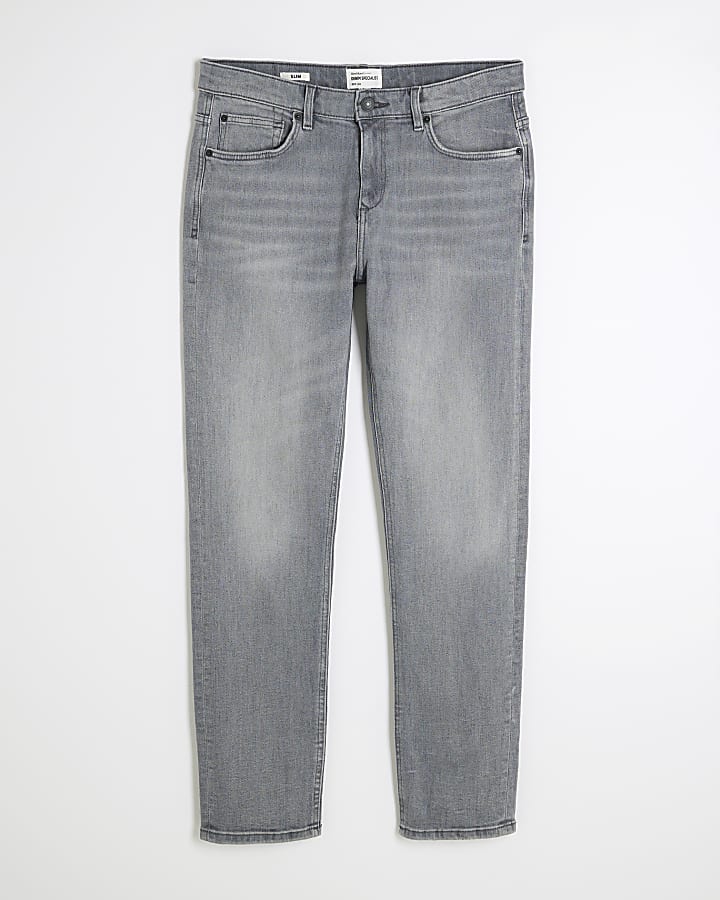 Grey slim fit jeans