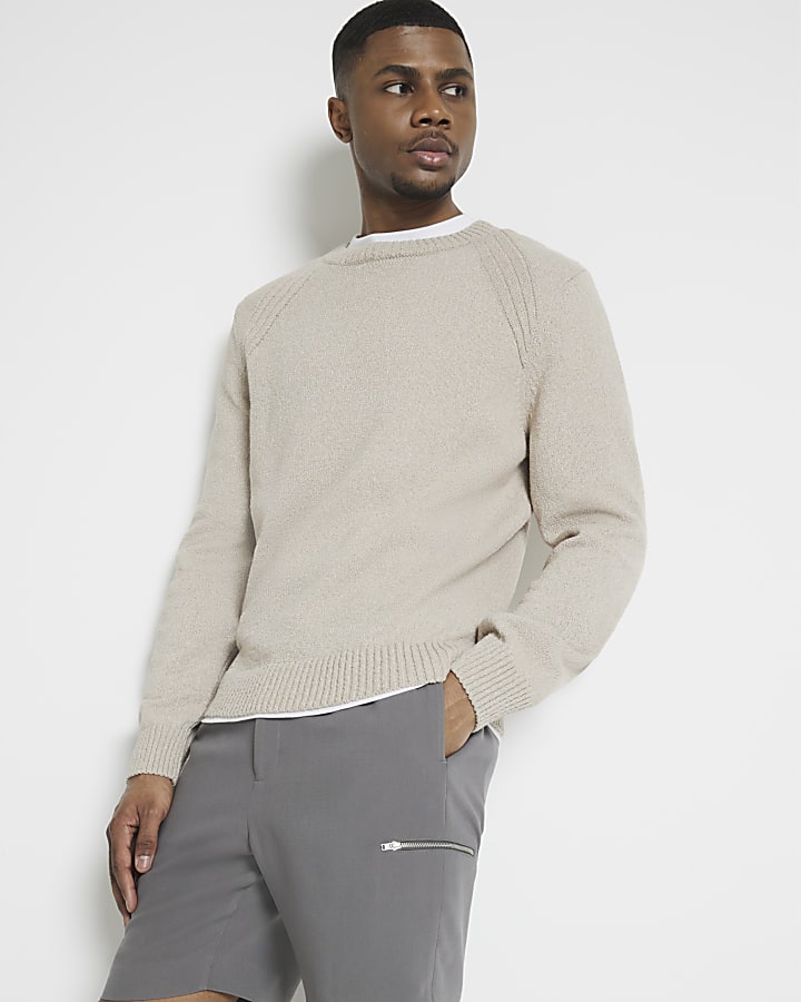 Grey slim fit casual shorts