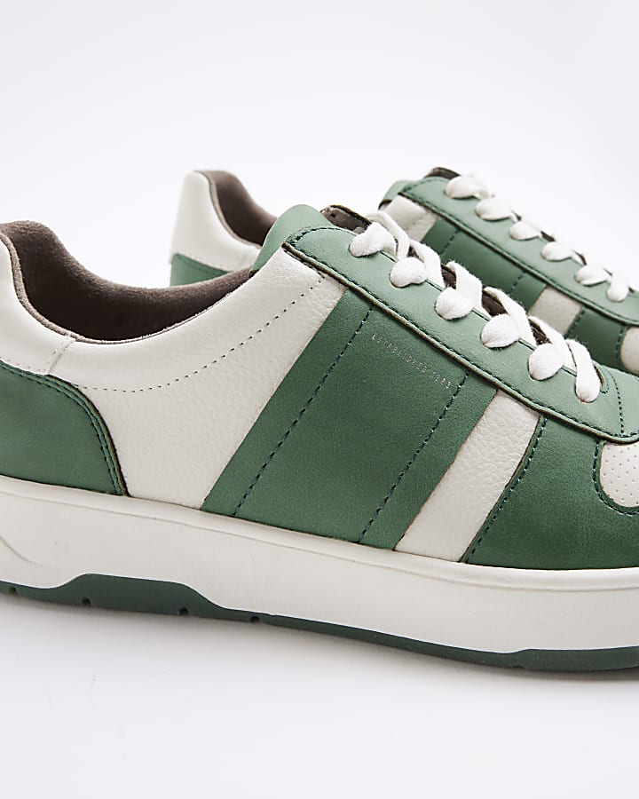 Green retro skater trainers