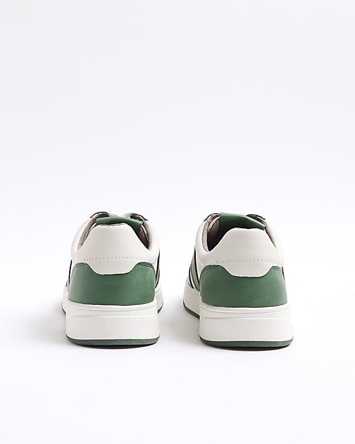 Green retro skater trainers