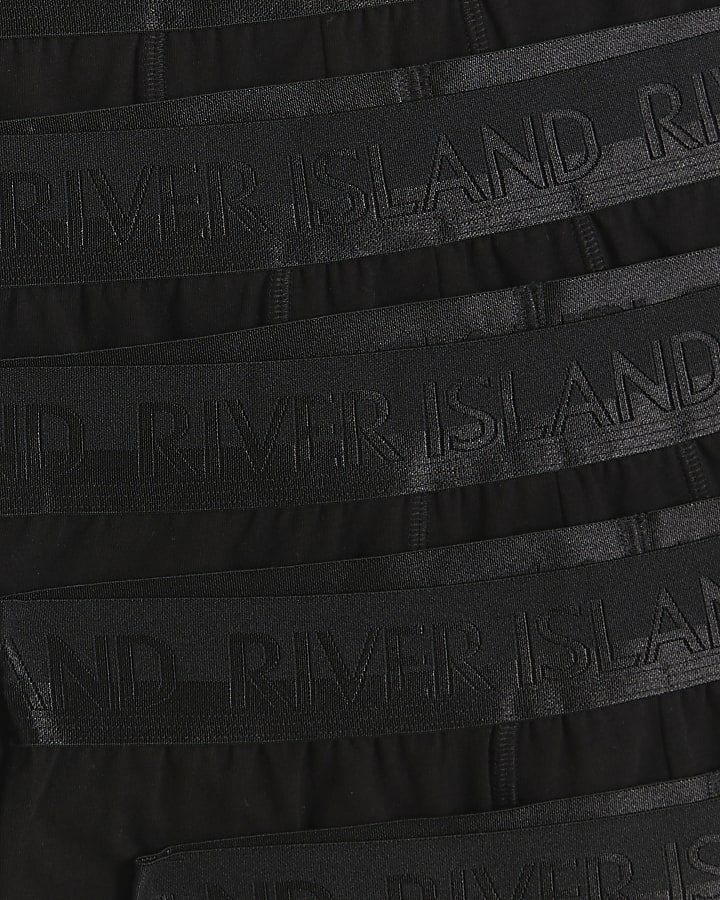 Black 10 Pack RI cotton stretch trunks