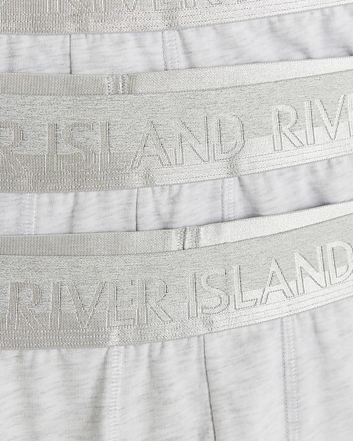 Grey 10 Pack RI Cotton Stretch Trunks