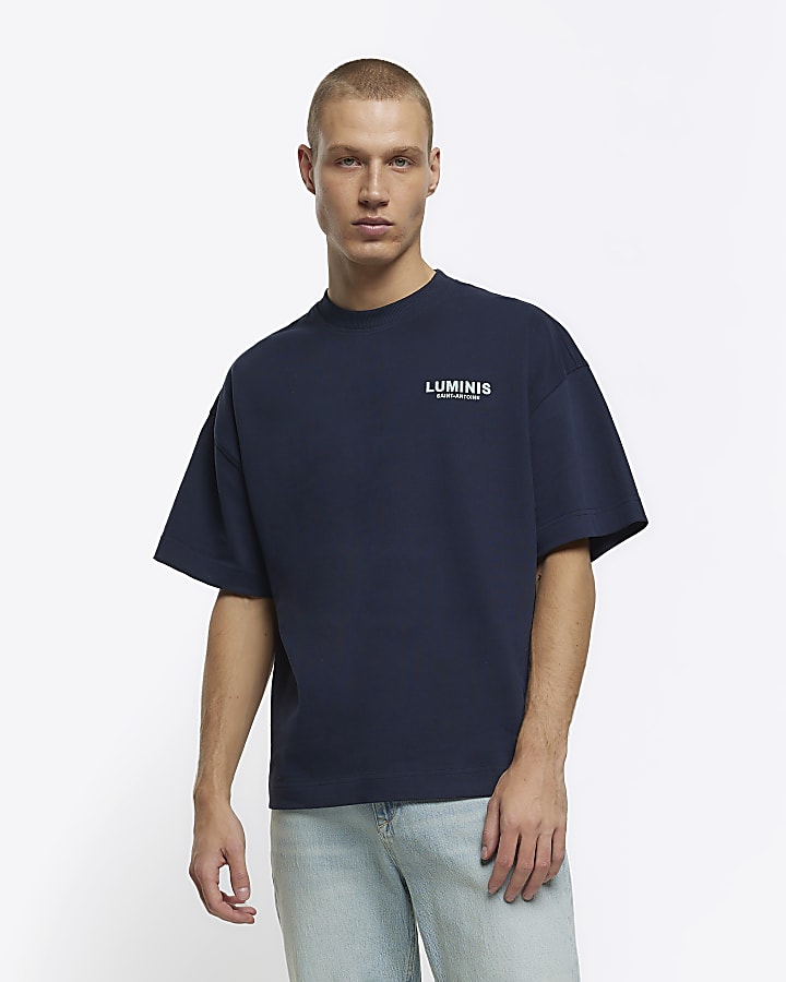 Navy regular fit luminis t-shirt