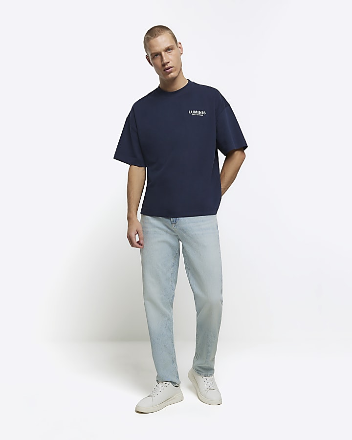 Navy regular fit luminis t-shirt