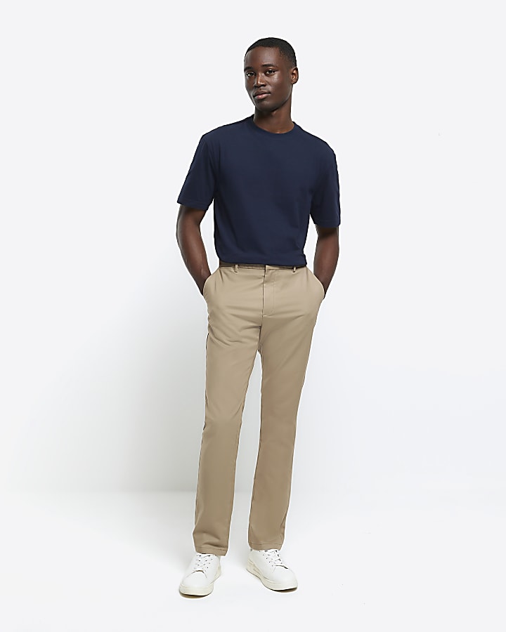 3 Pack navy regular fit plain t-shirt
