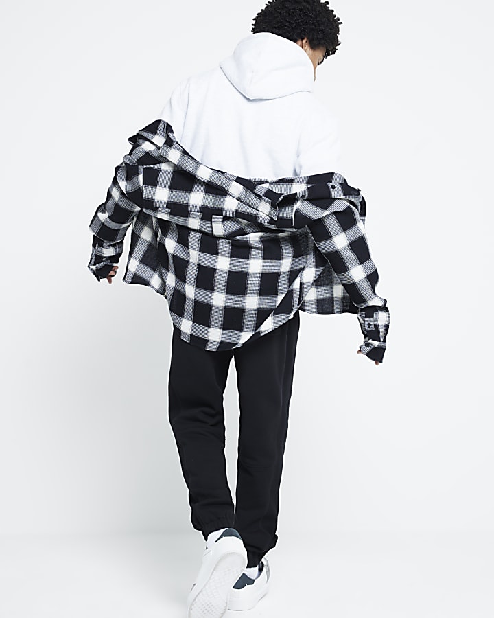 Grey Regular Fit Hoodie