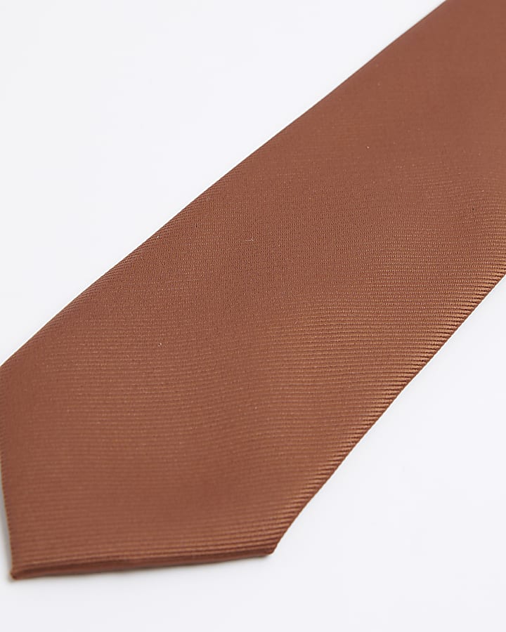 Rust twill tie