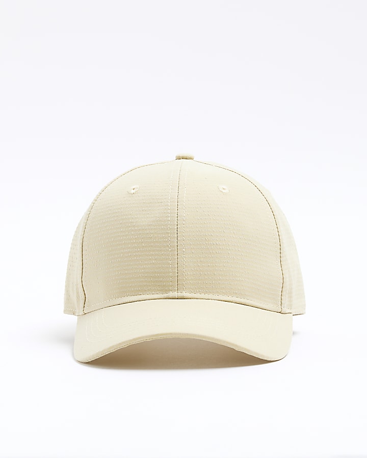 Yellow Seersucker Cap