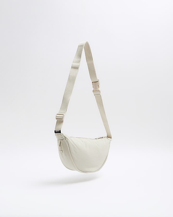 River island white bum bag on sale