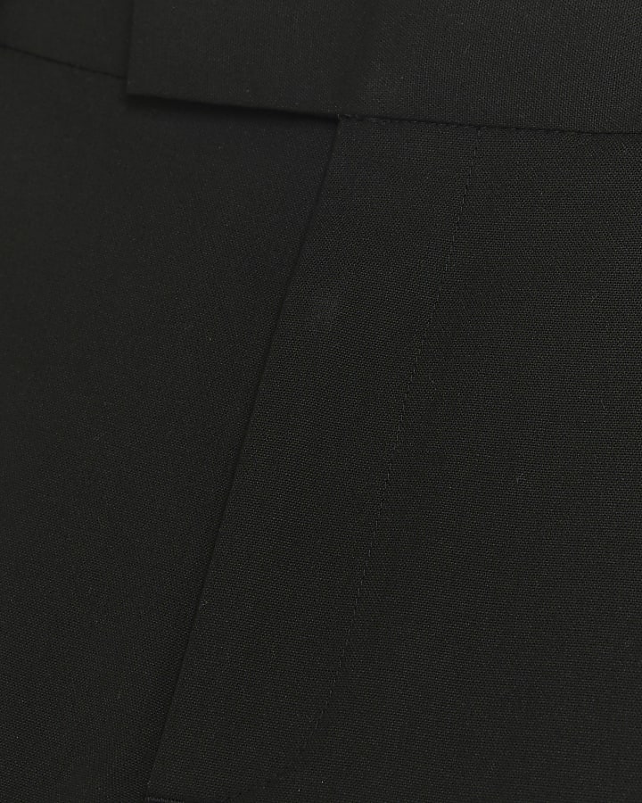 Black slim fit smart trousers